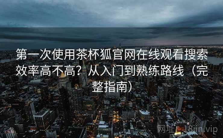 第一次使用茶杯狐官网在线观看搜索效率高不高？从入门到熟练路线（完整指南）