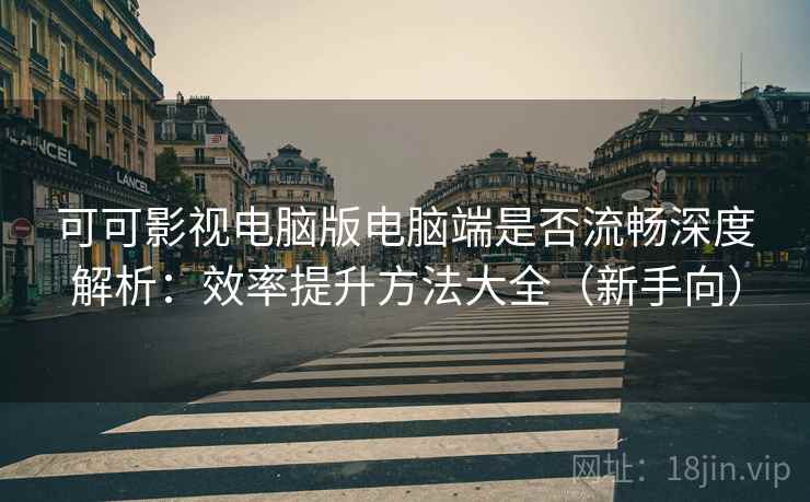 可可影视电脑版电脑端是否流畅深度解析：效率提升方法大全（新手向）