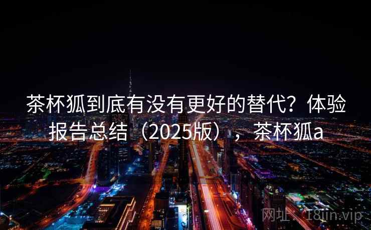 茶杯狐到底有没有更好的替代？体验报告总结（2025版），茶杯狐a