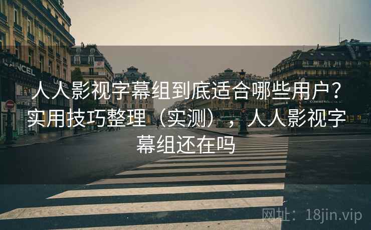 人人影视字幕组到底适合哪些用户？实用技巧整理（实测），人人影视字幕组还在吗